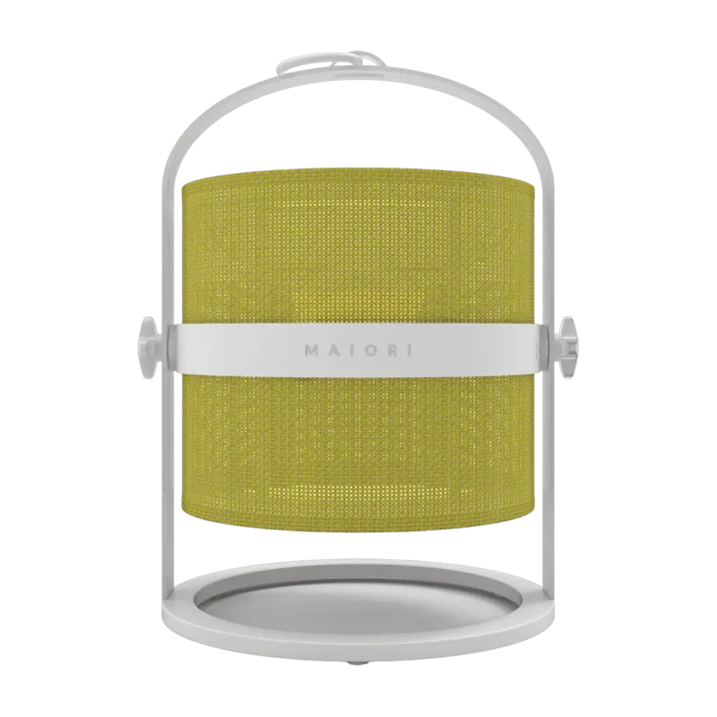 Petite lampe abat-jour citron et cadre blanc La Lampe Petite - Maiori - The Cool Republic