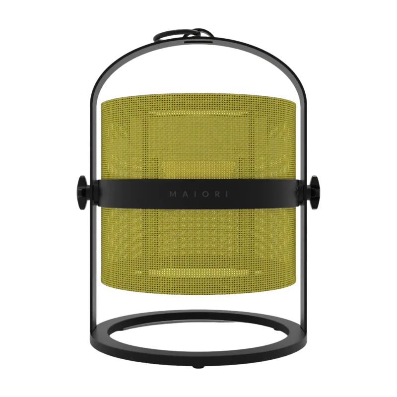 Petite lampe abat-jour citron et cadre charbon La Lampe Petite - Maiori - The Cool Republic