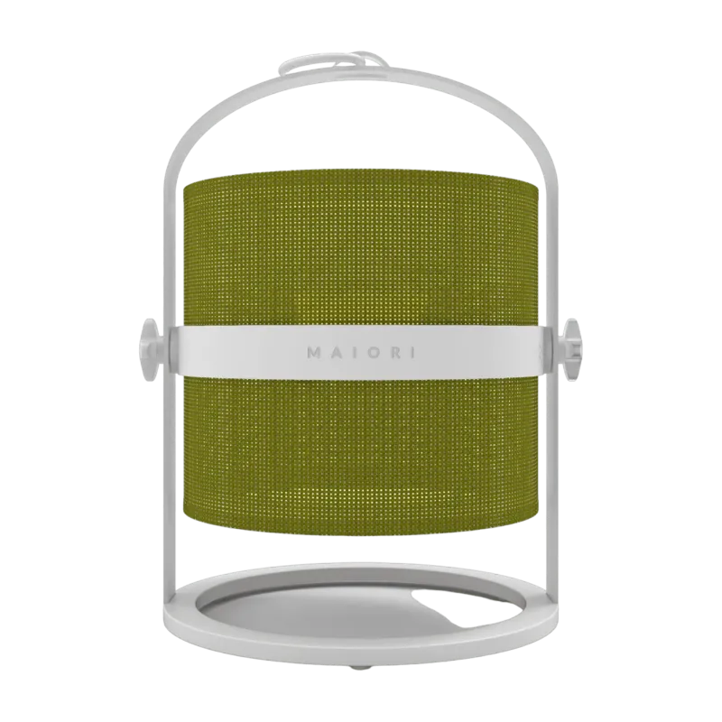Petite lampe abat-jour kaki et cadre blanc La Lampe Petite - Maiori - The Cool Republic