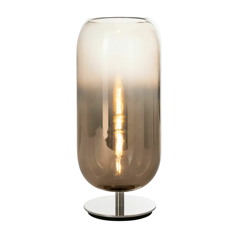 Petite lampe de table marron cuivrée Gople - Artemide - The Cool Republic