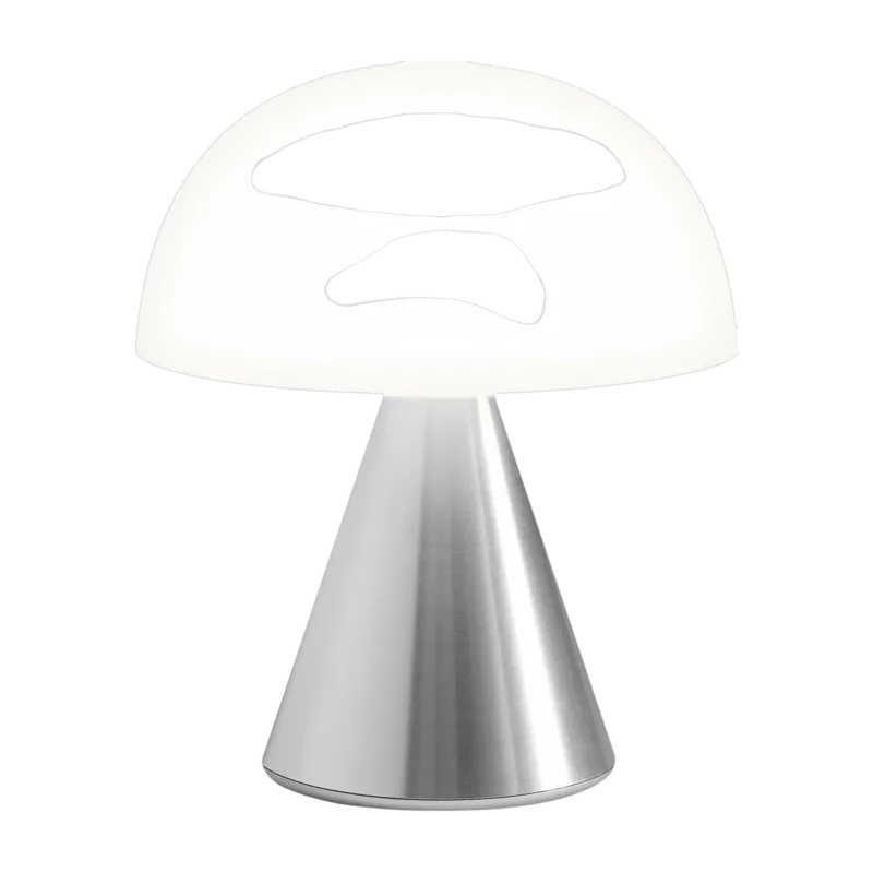 Petite lampe LED argentée Mina - Lexon Design - The Cool Republic