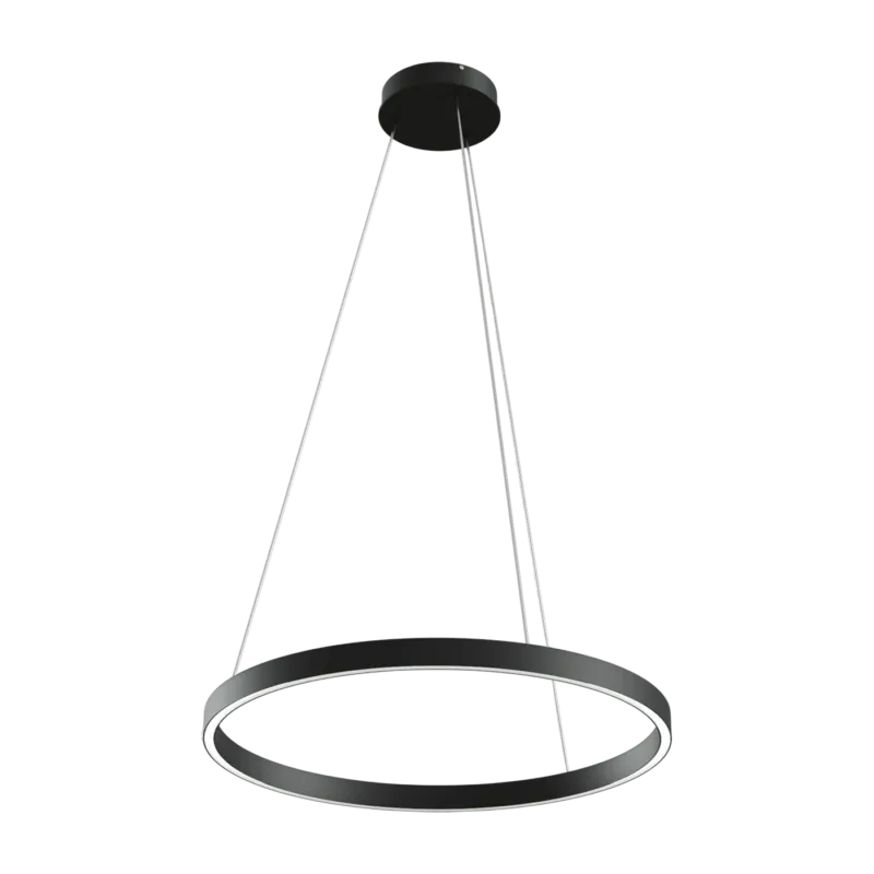 Petite suspension en aluminium noir Rim - Maytoni - The Cool Republic
