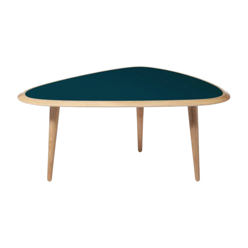 Petite table basse bleu peacock Fifties - RED Edition - The Cool Republic