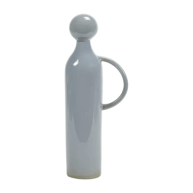 Pichet avec bouchon en grès gris clair 36cm - Serax - The Cool Republic