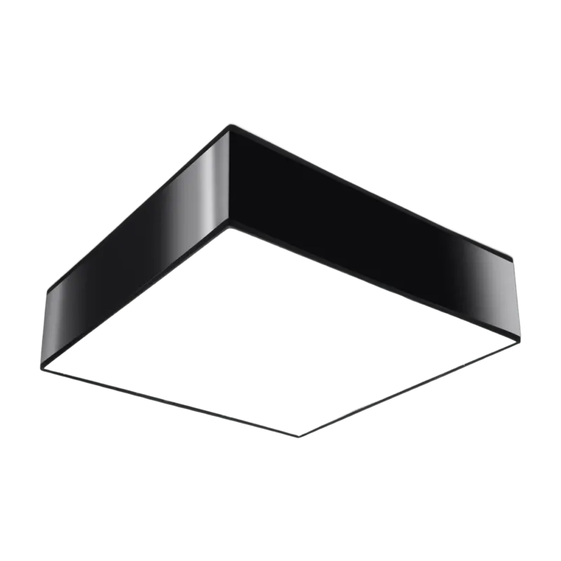 Plafonnier carré noir 35 cm Horus - Sollux - The Cool Republic