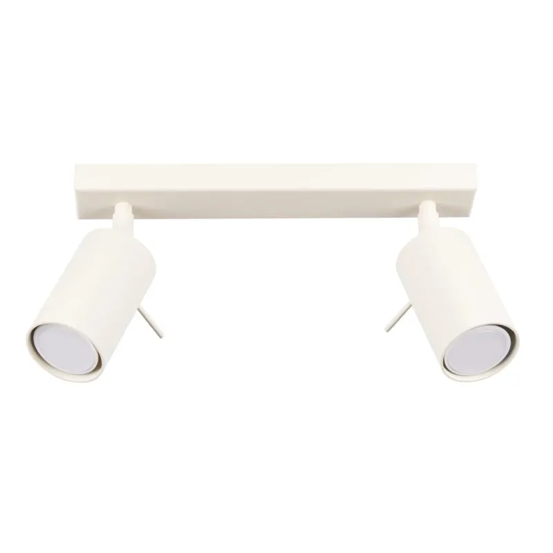 Plafonnier en acier beige 30x6x16cm Ring 2 - Sollux - The Cool Republic