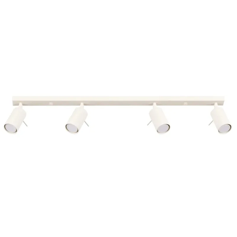Plafonnier en acier beige 80x6x16cm Ring 4L - Sollux - The Cool Republic