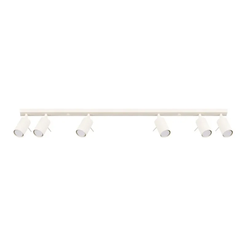 Plafonnier en acier beige118x6x16cm Ring 6L - Sollux - The Cool Republic