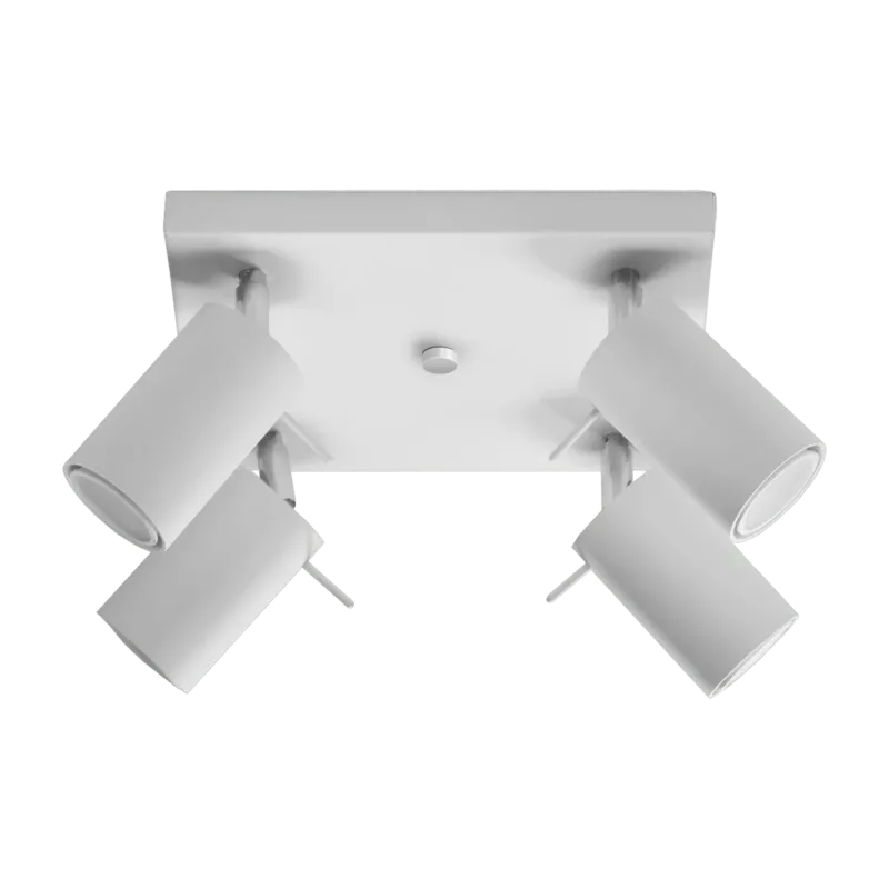 Plafonnier en acier blanc Ring 4 - Sollux - The Cool Republic