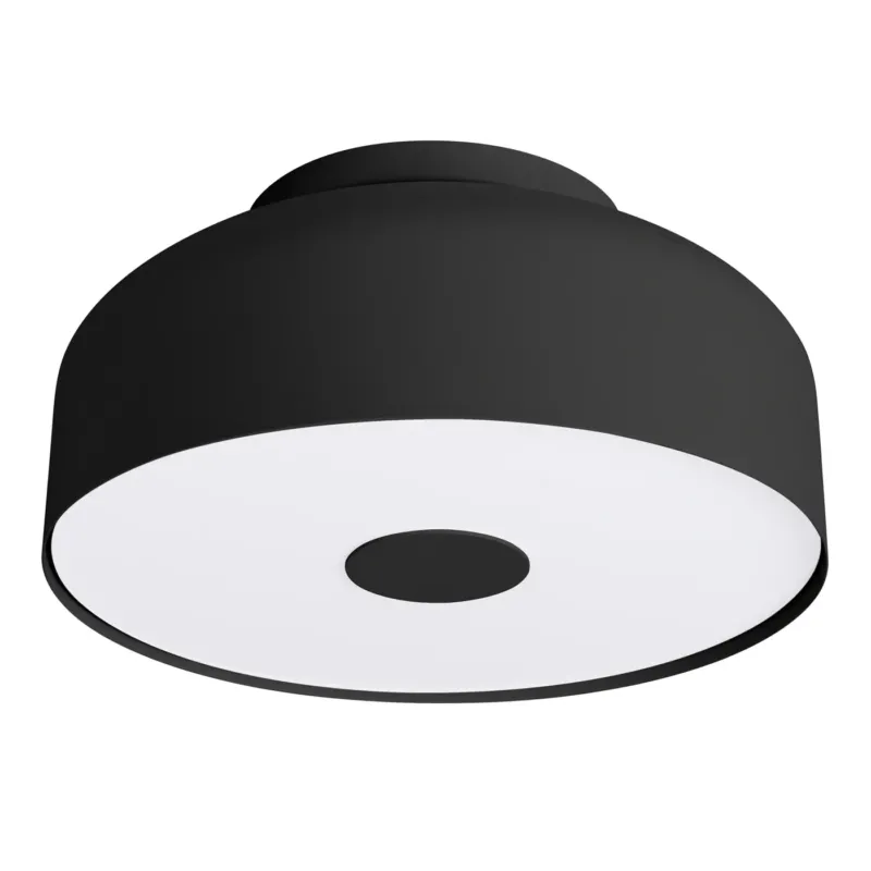 Plafonnier en acier noir 30x15cm Omiq - Sollux - The Cool Republic