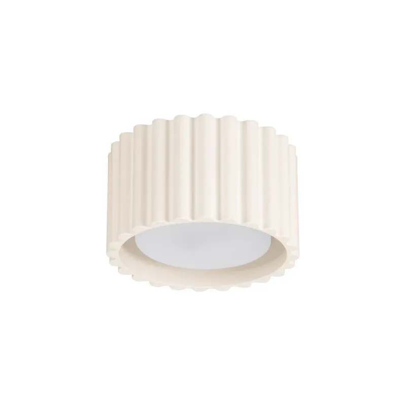 Plafonnier en aluminium beige 10x6cm Aura 1 - Sollux - The Cool Republic
