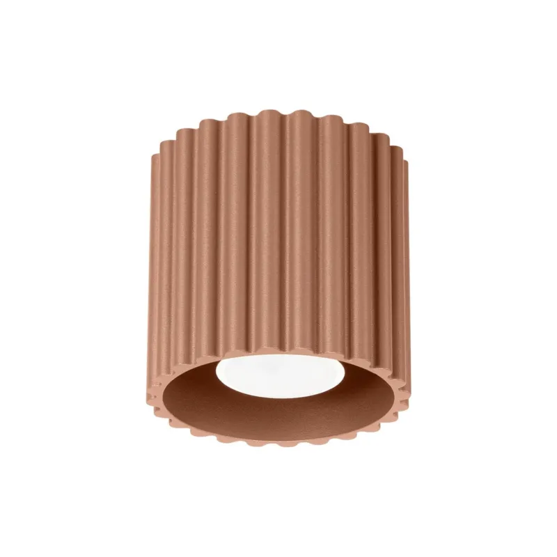 Plafonnier en aluminium moka 10 cm Aura 1 - Sollux - The Cool Republic