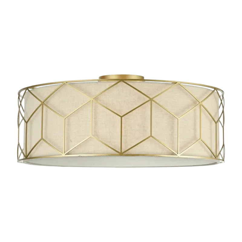Plafonnier en métal doré 57 cm Messina - Maytoni - The Cool Republic