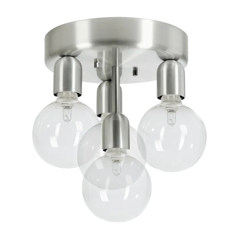 Plafonnier en métal silver 23 cm Regal - Belid - The Cool Republic