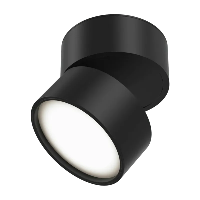 Plafonnier LED en métal noir 707 Lm Onda - Maytoni - The Cool Republic