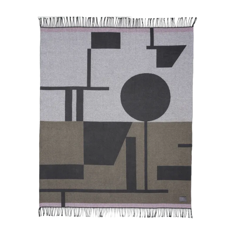 Plaid en coton marron Bauhaus - Mette Ditmer - The Cool Republic
