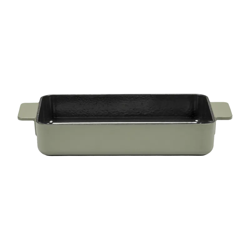 Plat à four en fonte vert 32 cm Surface - Serax - The Cool Republic