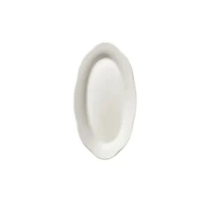 Plat de service ovale en porcelaine blanche 18,5x10x2,2cm S Silhouette - Serax - The Cool Republic