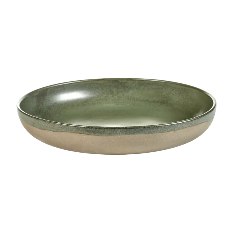 Plat en grés vert 32 cm Surface - Serax - The Cool Republic