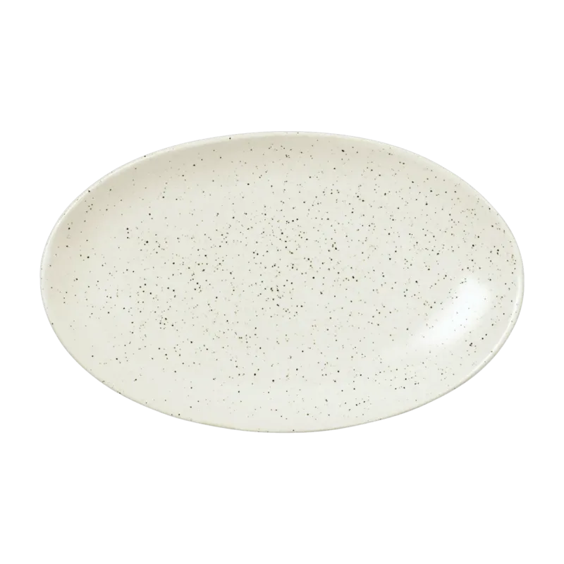 Plat oval en grès 22 cm Nordic Vanilla - Broste Copenhagen - The Cool Republic
