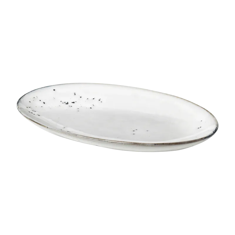 Plat ovale en grès 22 cm Nordic Sand - Broste Copenhagen - The Cool Republic