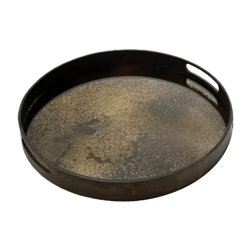 Plateau avec miroir vieilli bronze - Ethnicraft Accessories - The Cool Republic