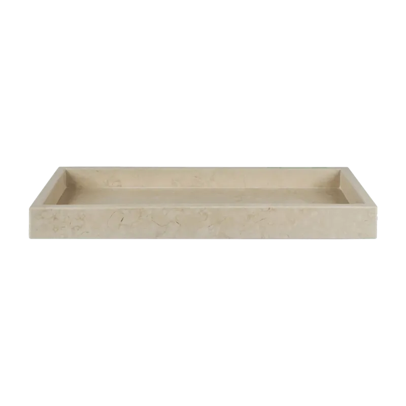 Plateau décoratif en marbre sable Marble - Mette Ditmer - The Cool Republic