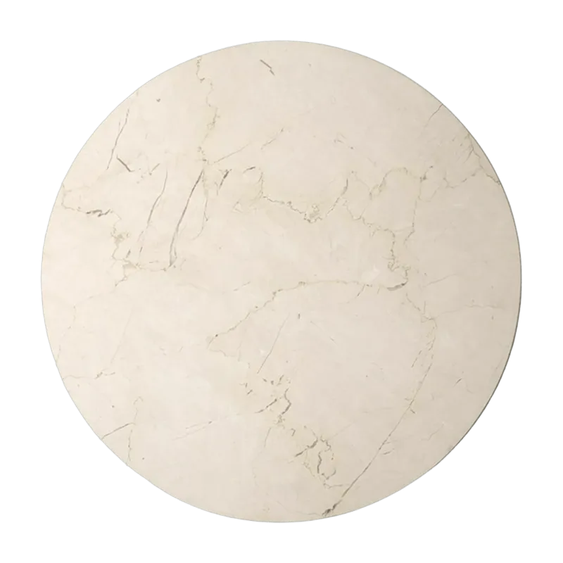 Plateau en marbre beige pour la table d'appoint Androgyne - Audo - The Cool Republic