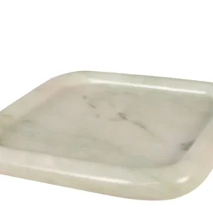 Plateau en marbre blanc carré 30x3cm Saville - Versmissen - The Cool Republic