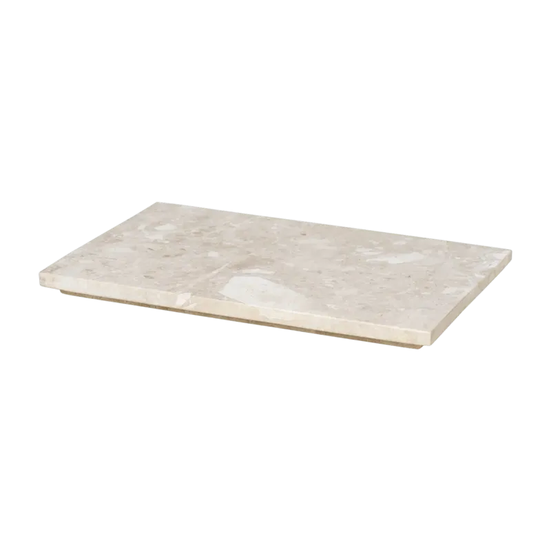 Plateau pour bacs à plantes en marbre beige Plant Box - Ferm living - The Cool Republic