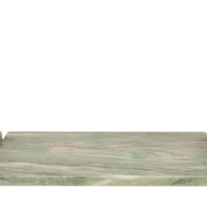 Plateau rectangulaire en marbre vert 40x25x6cm Stanton - Versmissen - The Cool Republic