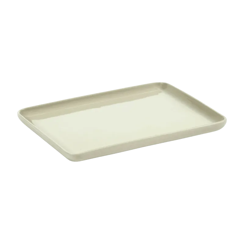 Plateau rectangulaire en porcelaine beige Cose - Serax - The Cool Republic