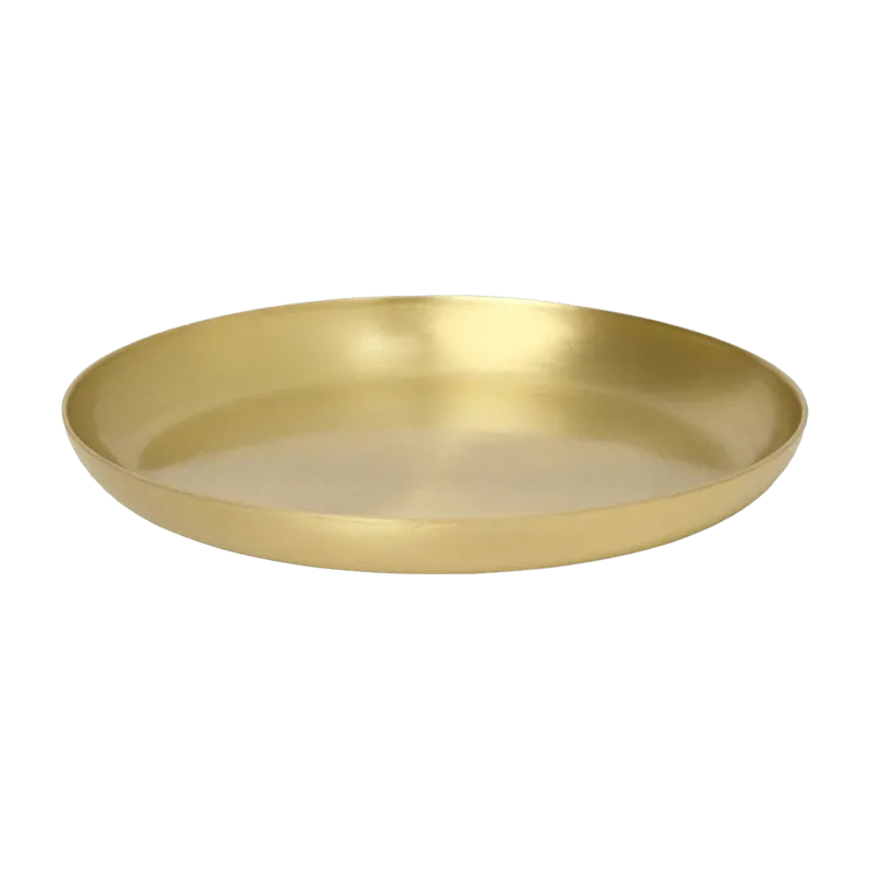 Plateau rond en laiton 9,5 x 1 cm Basho - Ferm Living - The Cool Republic