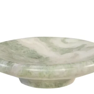 Plateau rond en marbre vert 30x8,5cm Miller - Versmissen - The Cool Republic