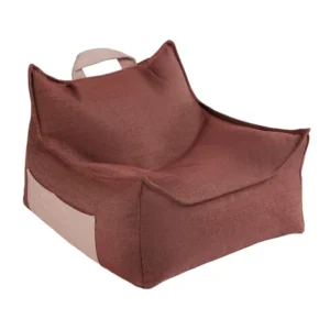 Pouf d'extérieur pour enfant en polypropyène recyclé grenade 80x70x50cm - Wigiwama
