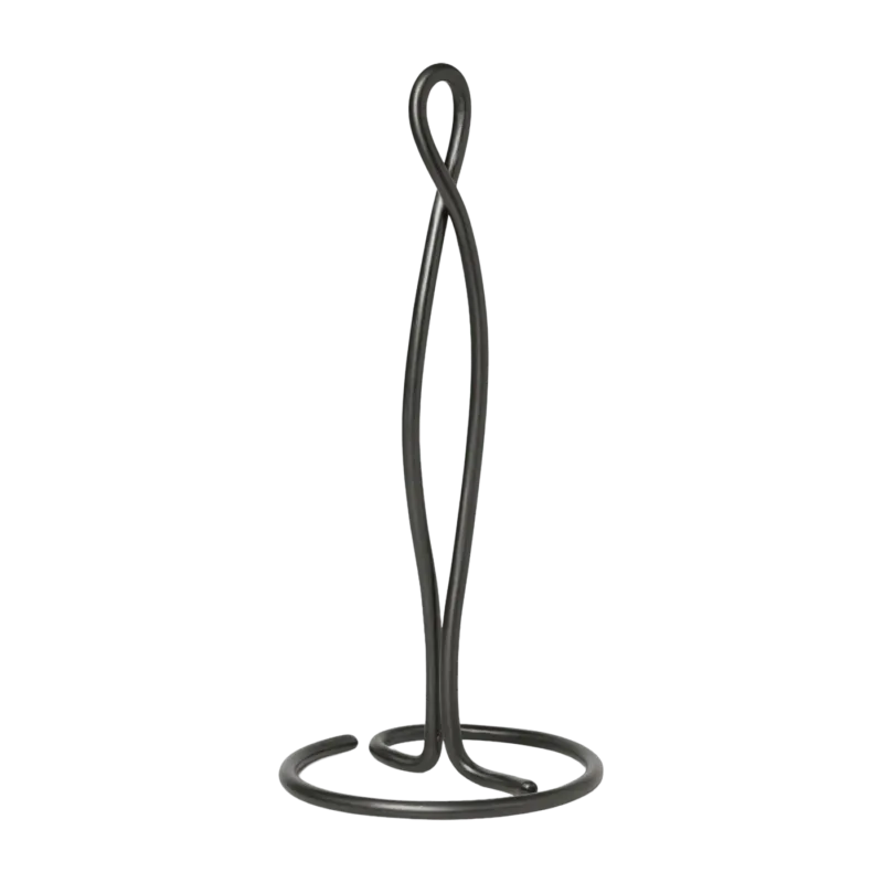 Porte essuie-tout laiton noir 14 x 30,5 cm Curvature - Ferm Living - The Cool Republic