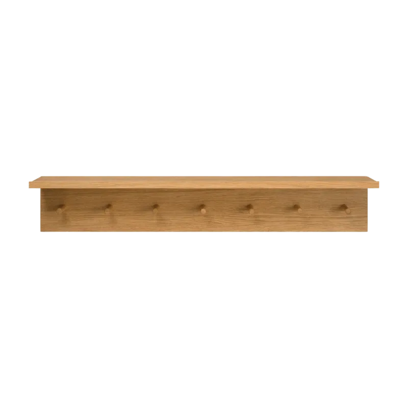 Porte-manteau étagère de rangement en chêne huilé L - Ferm Living - The Cool Republic