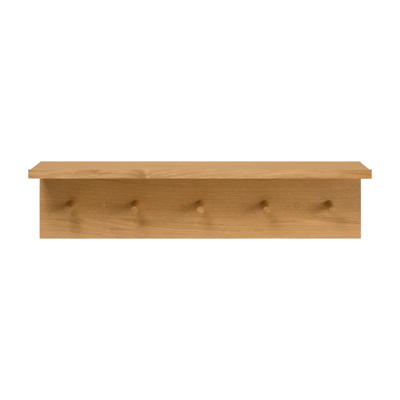 Porte-manteau étagère de rangement en chêne huilé M - Ferm Living - The Cool Republic
