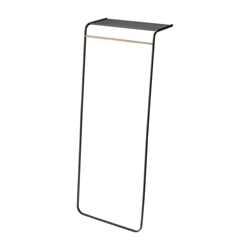 Porte manteau noir avec étagère Tower - Yamazaki - The Cool Republic