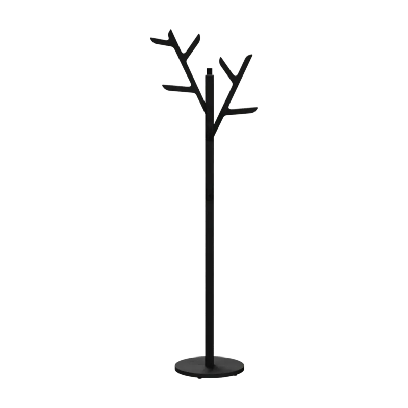 Porte manteaux sur pied en bois noir 48 x 35 x 158 cm Ambroise - Hartô - The Cool Republic