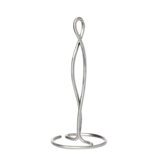 Porte-papier essuie-tout en acier inoxydable brossé Curvature - Ferm Living - The Cool Republic