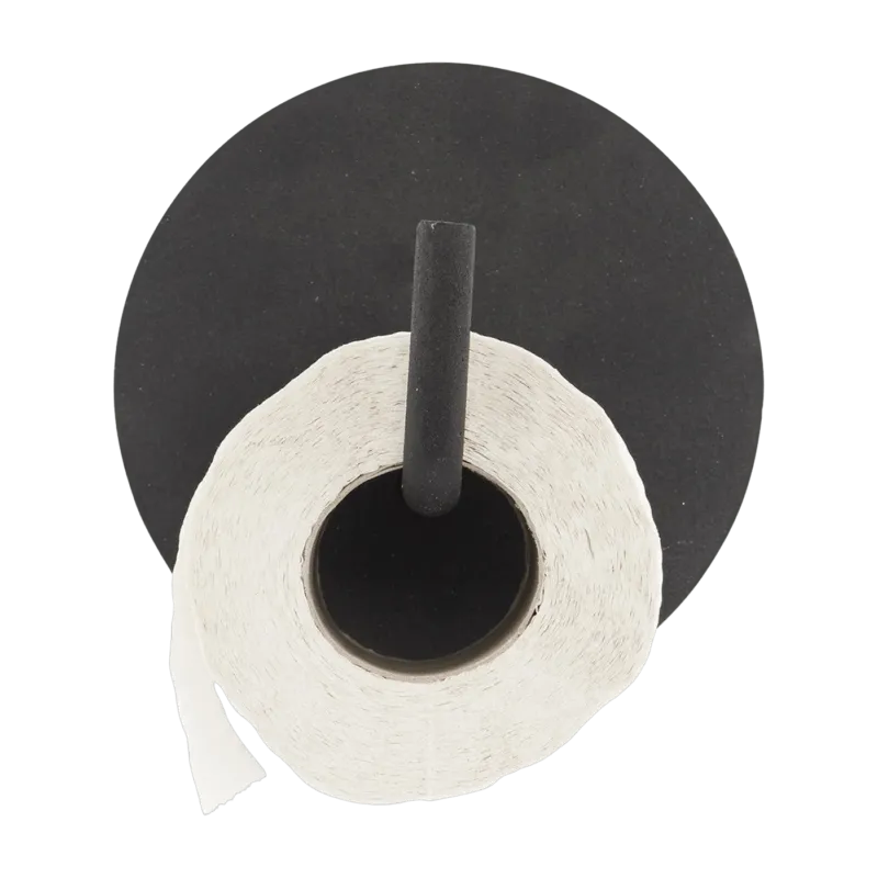 Porte papier toilette en aluminium noir - House Doctor - The Cool Republic