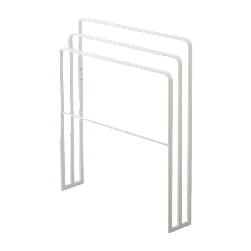 Porte-serviettes de bain avec 3 barres blanc Tower - Yamazaki - The Cool Republic