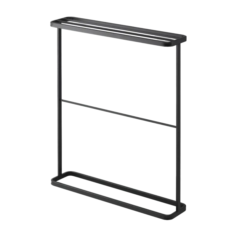 Porte-serviettes de bain en acier noir Tower - Yamazaki - The Cool Republic