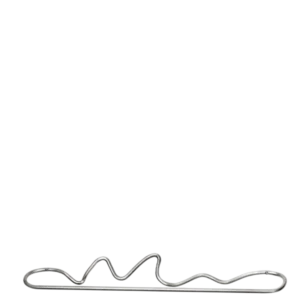 Porte-serviettes en acier inoxydable brossé Curvature - Ferm Living - The Cool Republic