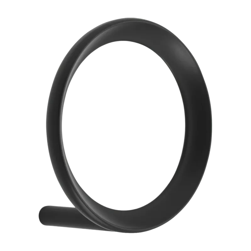 Portemanteau noir 9,4 cm Loop Hook noir - Normann Copenhagen - The Cool Republic