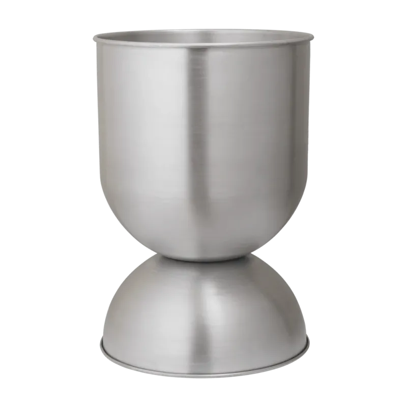 Pot de fleur reversible en aluminium cm Hourglass pot - Ferm Living - The Cool Republic
