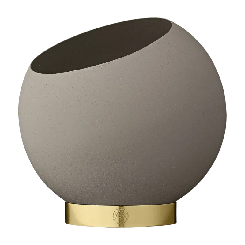 Pot de fleur taupe S Globe - AYTM - The Cool Republic
