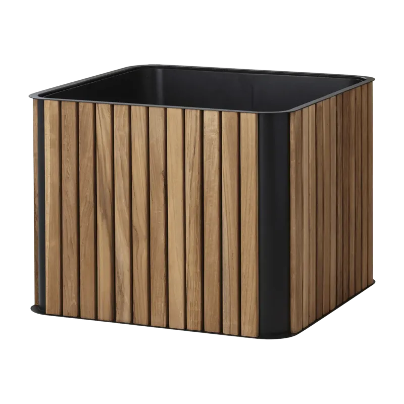 Pot de fleurs en teck Combine - Cane-Line - The Cool Republic
