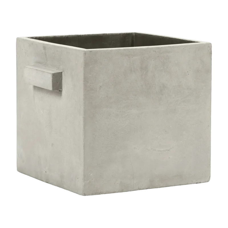 Pot en béton carré gris clair 17cm - Serax - The Cool Republic